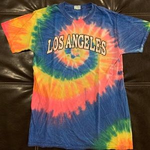 LOS ANGELES Bright tie-die Tee
